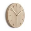 Watch:Out wall clock oak, oak-brass
