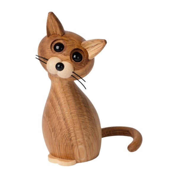 Lucky cat decoration, Oak