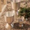 Hourglass Pot - Small - Aluminium
