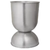 Hourglass Pot - Small - Aluminium
