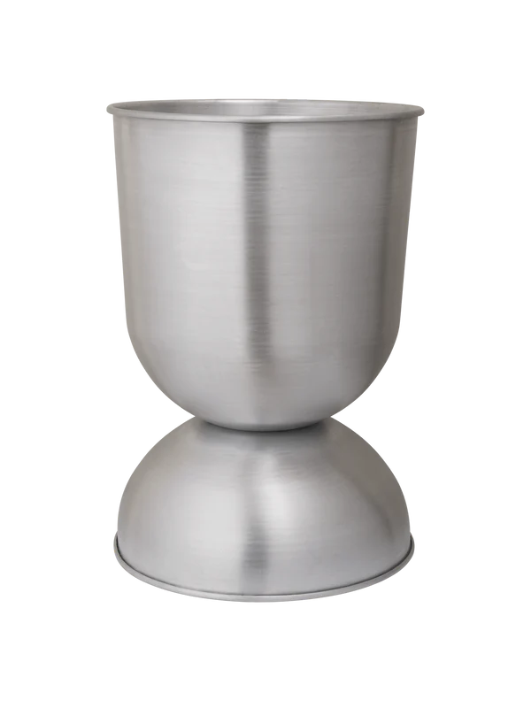 Hourglass Pot - Small - Aluminium