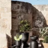 Hourglass Pot - Small - Aluminium