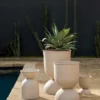 Hourglass Pot - Small - Aluminium
