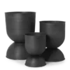 Hourglass Pot - Small - Aluminium