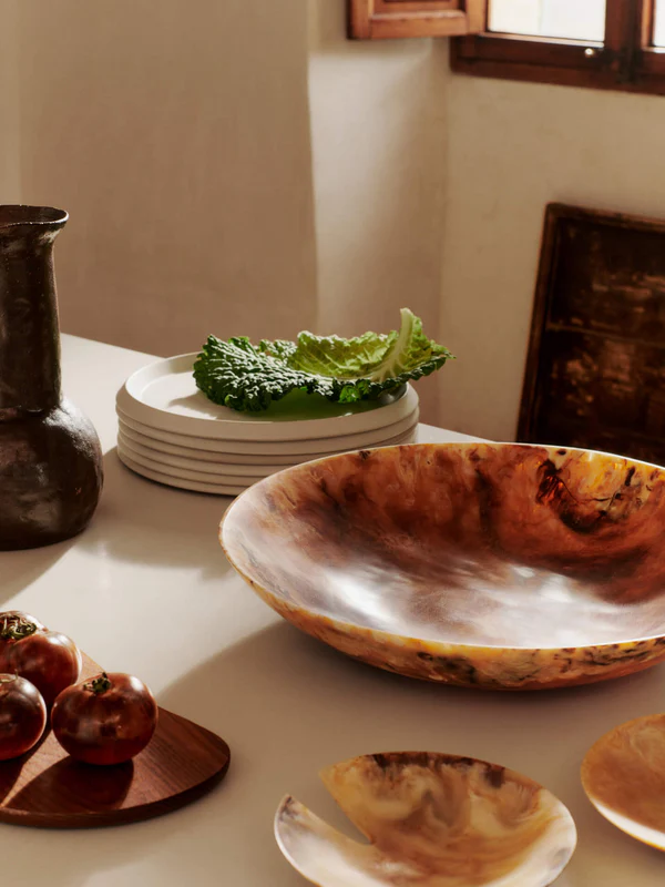 Bellure Centrepiece & Bowl Gift Set - Rustic Bronze