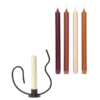 Agapé Wall Tealight Holder & Candle Holder Gift Set - Brass Finish
