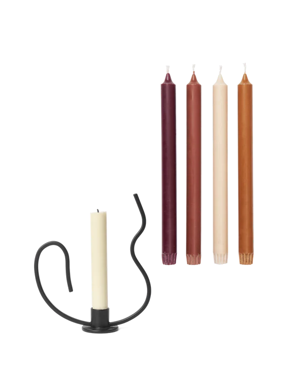 Agapé Wall Tealight Holder & Candle Holder Gift Set - Brass Finish