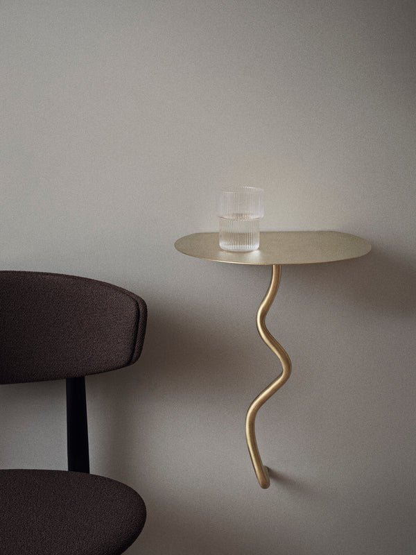 Agapé Wall Tealight Holder & Candle Holder Gift Set - Brass Finish