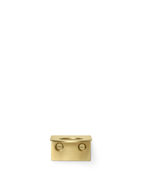 Agapé Wall Tealight Holder & Candle Holder Gift Set - Brass Finish