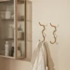 Agapé Wall Tealight Holder & Candle Holder Gift Set - Brass Finish