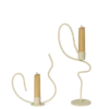 Agapé Wall Tealight Holder & Candle Holder Gift Set - Brass Finish