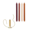 Agapé Wall Tealight Holder & Candle Holder Gift Set - Brass Finish