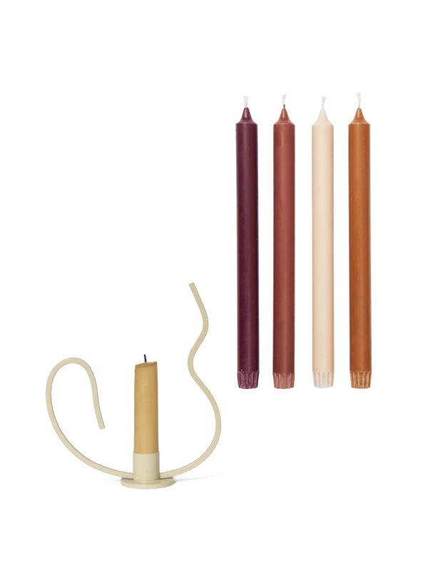 Agapé Wall Tealight Holder & Candle Holder Gift Set - Brass Finish