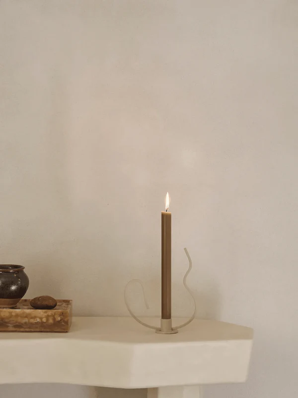 Agapé Wall Tealight Holder & Candle Holder Gift Set - Brass Finish